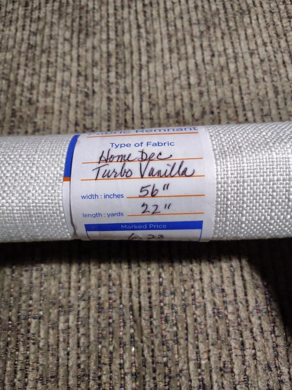 Fabric Remnant Type, Size, Color, Material And Manufacturer Varies See Pictures